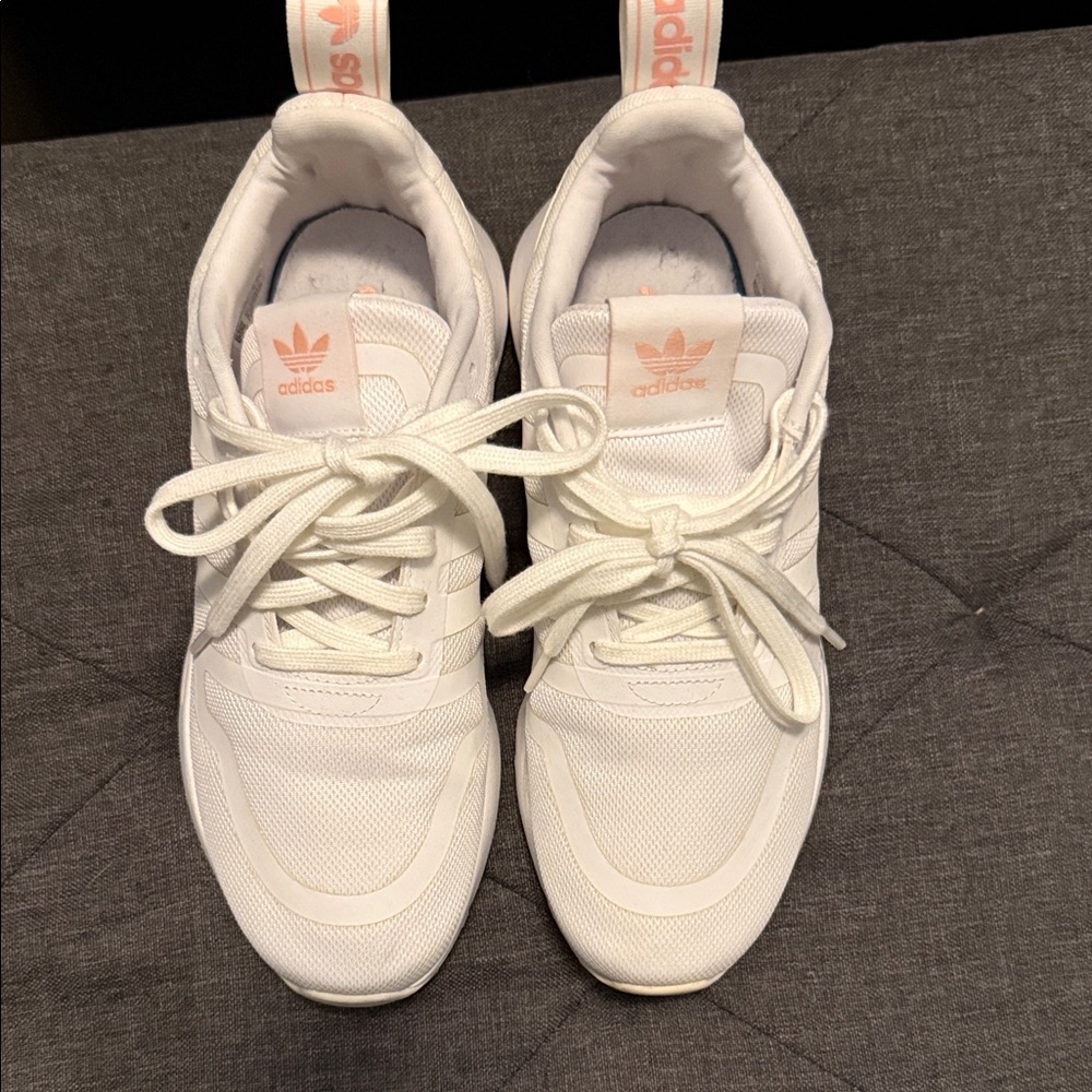 Adidas White and Pink Sneakers